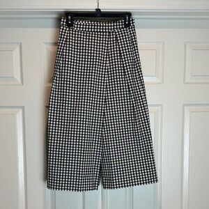 Zara Monochrome Checkered Pants